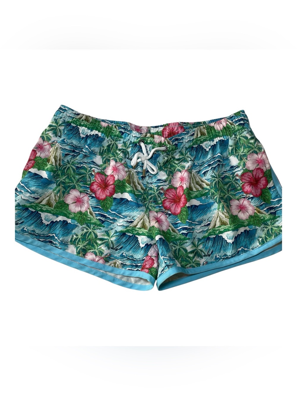 Franks Australia Oahu Trunks Tropical Hawaiian Board Shorts Cover-Up XL
